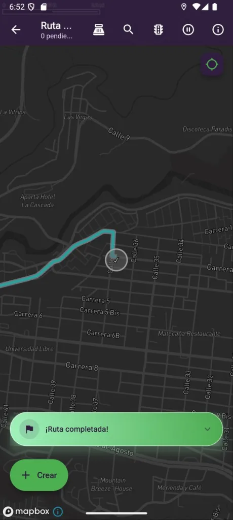 Mapa de ruta de cobro en Kollektor